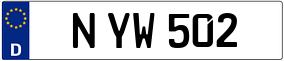 Trailer License Plate